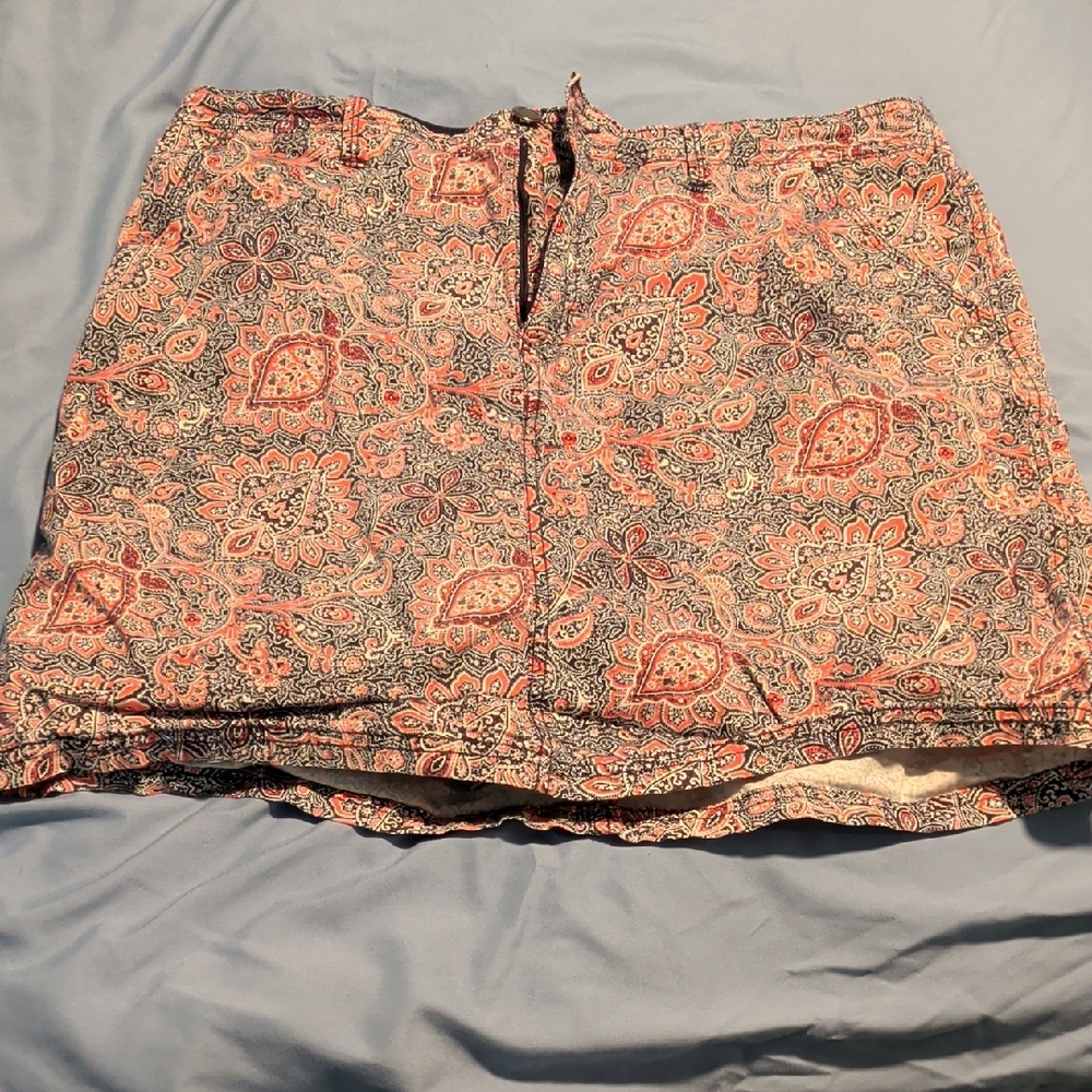 Croft & Barrow Classic Fit Skort with Paisley Design